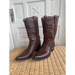 Vintage 80's Texas Brand Mens Western Boot Size 10D Leather
